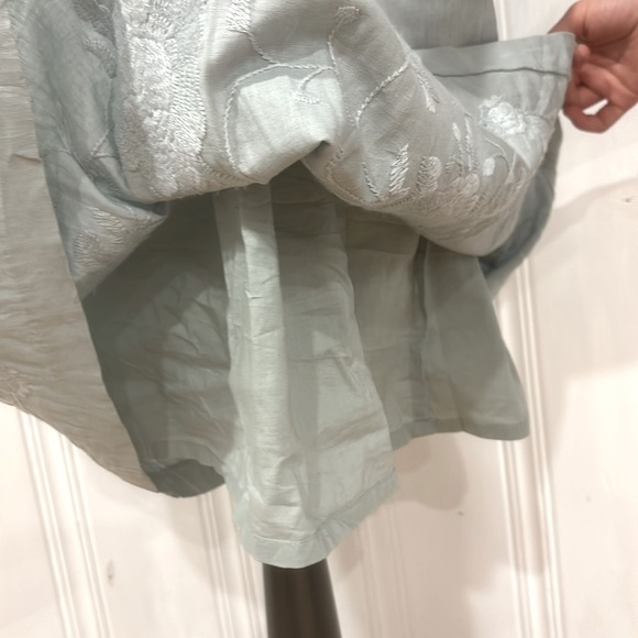 Stunning sage green linen & cotton blend PEPPERBERRY dress - Picture 6 of 12